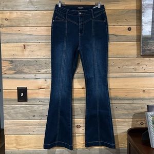 Judy Blue High Rise Seamed Flare Jeans